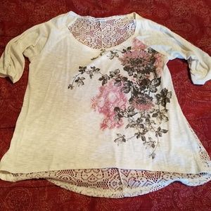 Maurice's lace back shirt